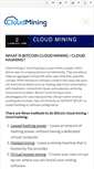 Mobile Screenshot of cloudmining.com
